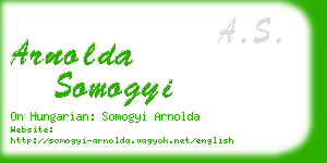 arnolda somogyi business card